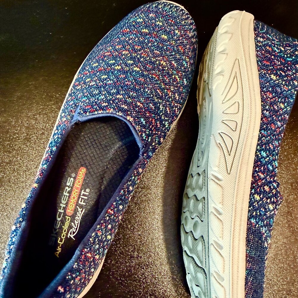 Skechers Raggae Fest Wicker Relaxed Fit Air-Cooled Memory Foam Slip-Ons
